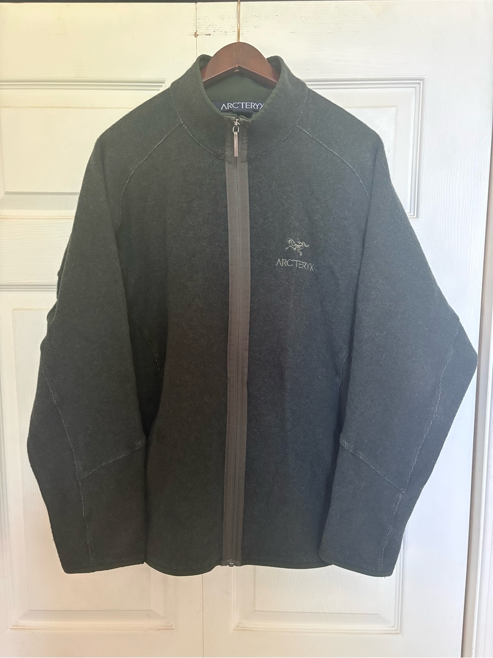 Rare Vintage Arc'teryx Hunter Green Wool Full-Zip Jacket